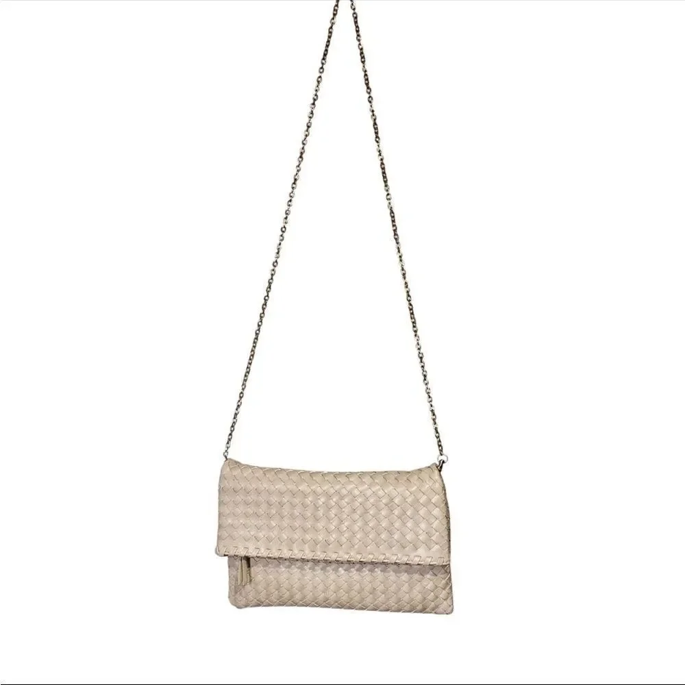 NWT Urban Expressions Pink Foldover Clutch/Crossbody